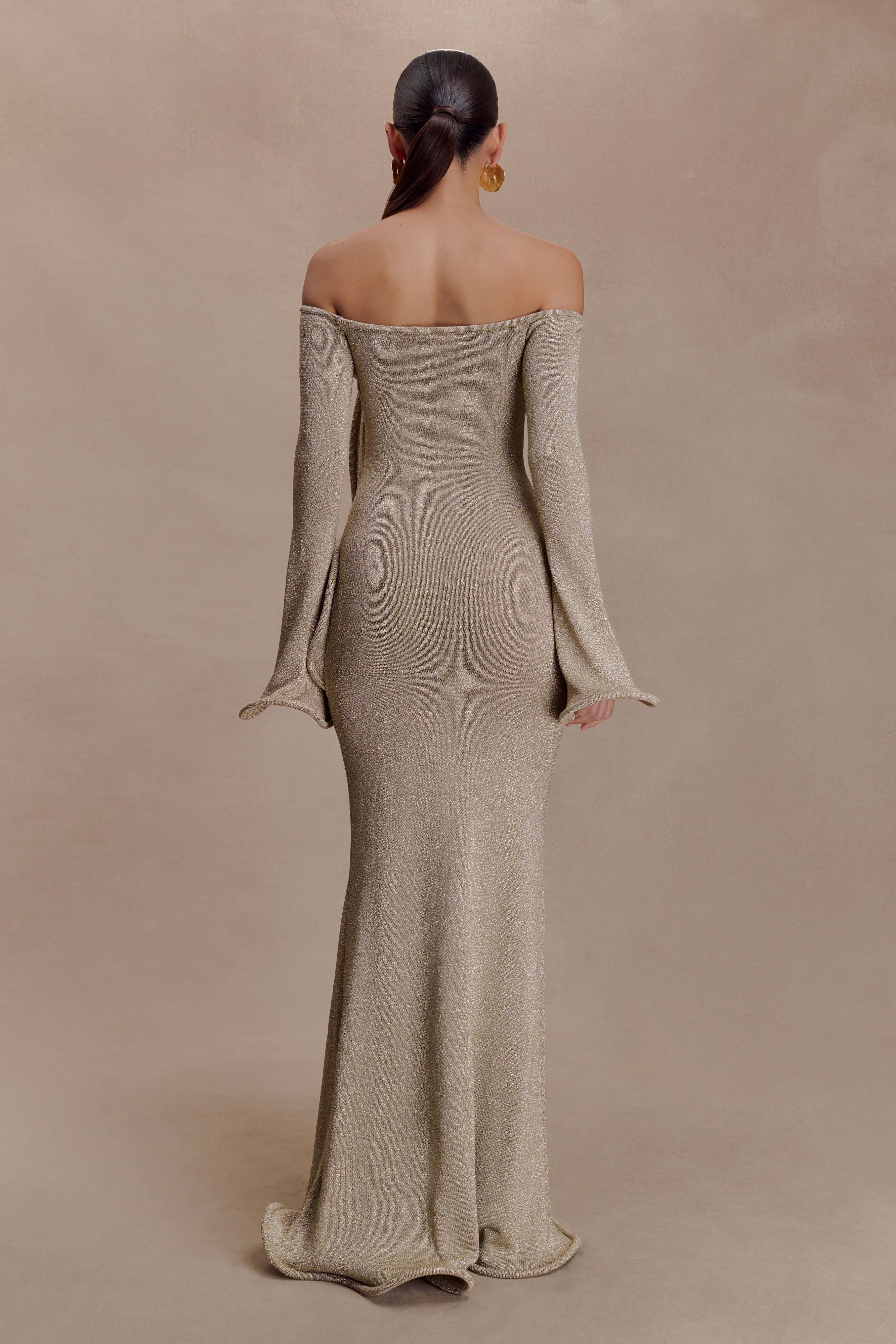 Sandrine Lurex Knit Maxi Dress