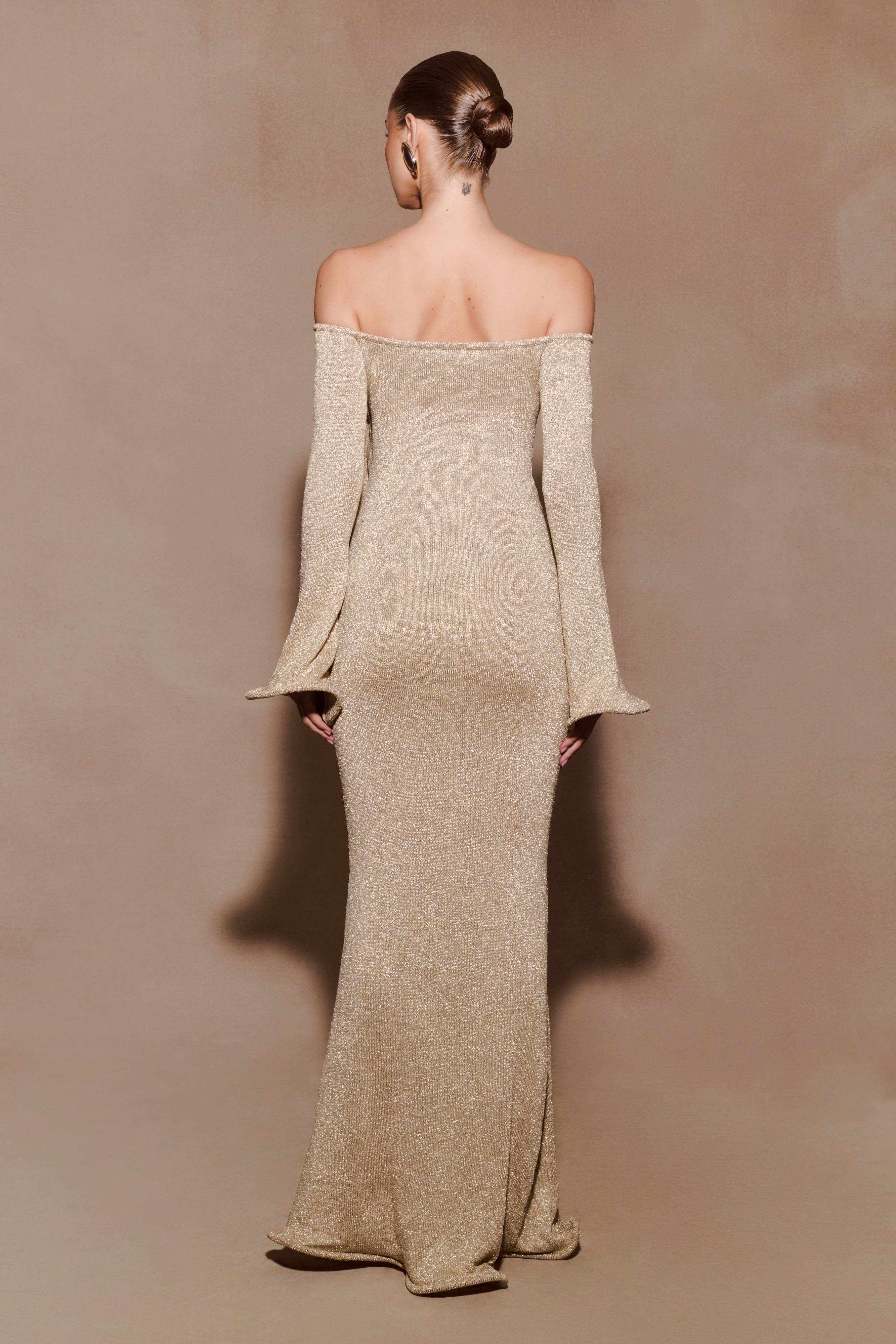 Sandrine Lurex Knit Maxi Dress