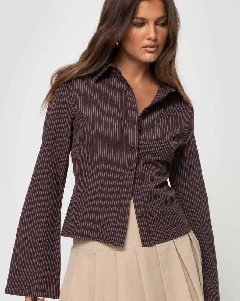 Klara Elegant Striped Blouse