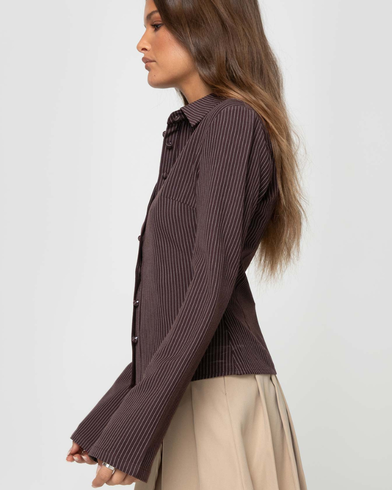 Klara Elegant Striped Blouse
