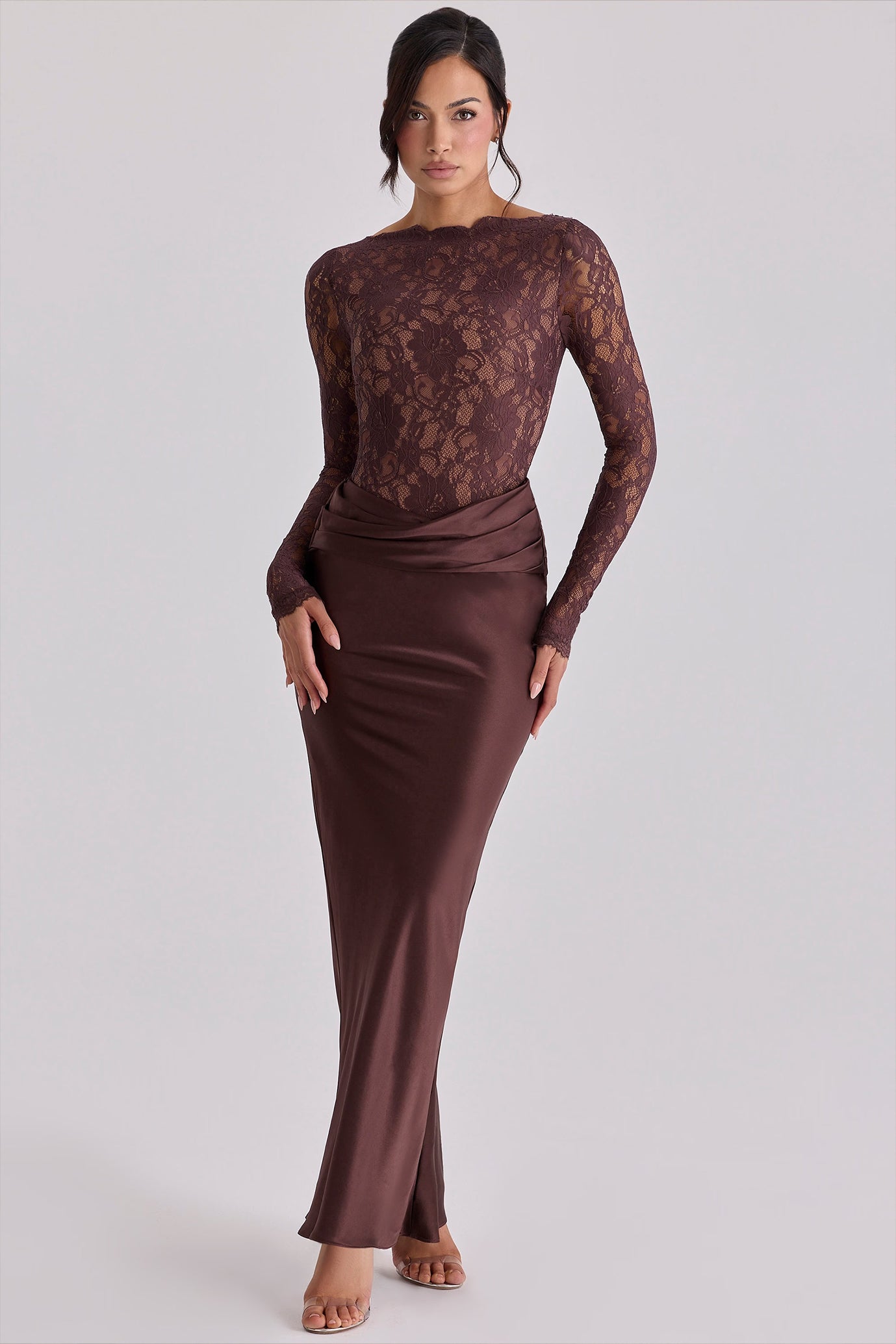 Yasmeen Brown Dress