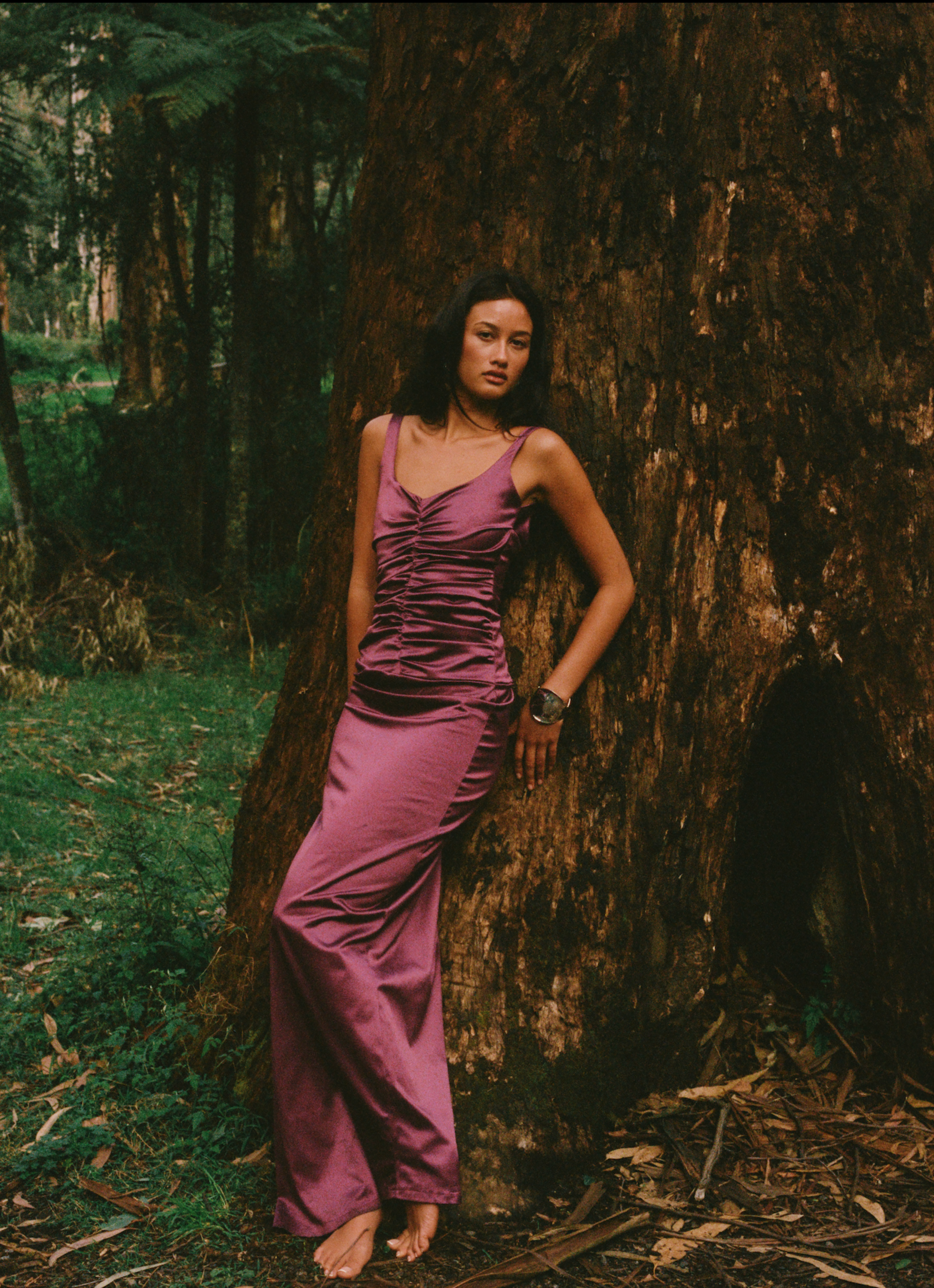 Atlein Gown - Plum
