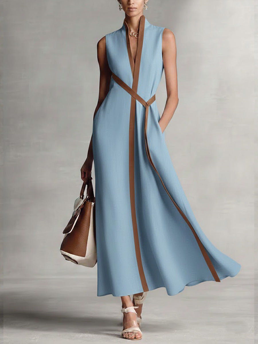 Bella™ | Elegant Linen Blend Maxi Dress