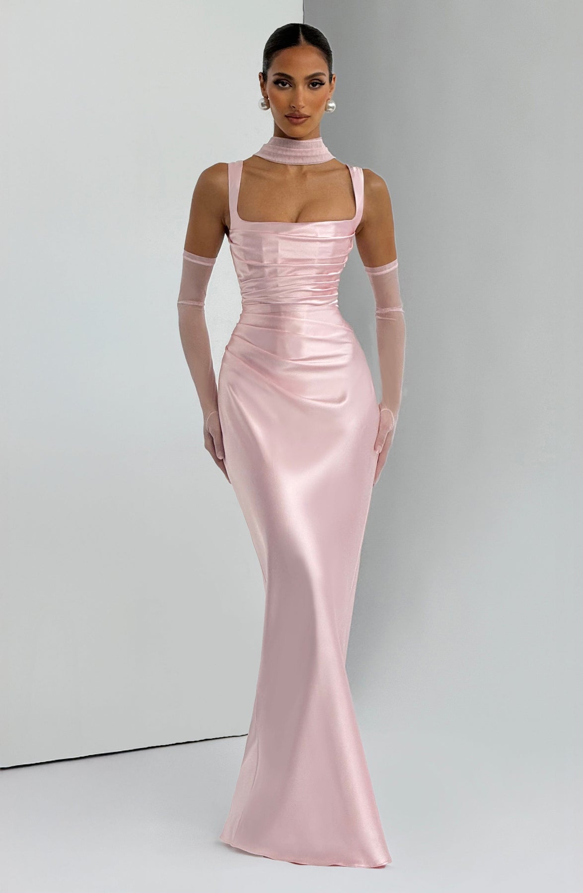 Calanthe Satin Maxi Dress