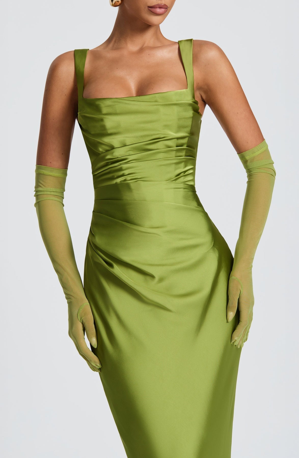 Calanthe Satin Maxi Dress