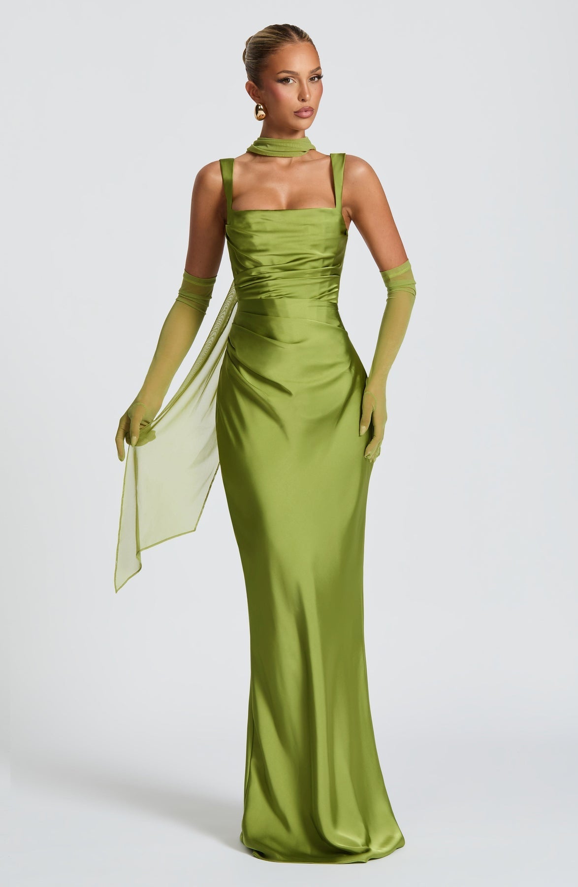 Calanthe Satin Maxi Dress