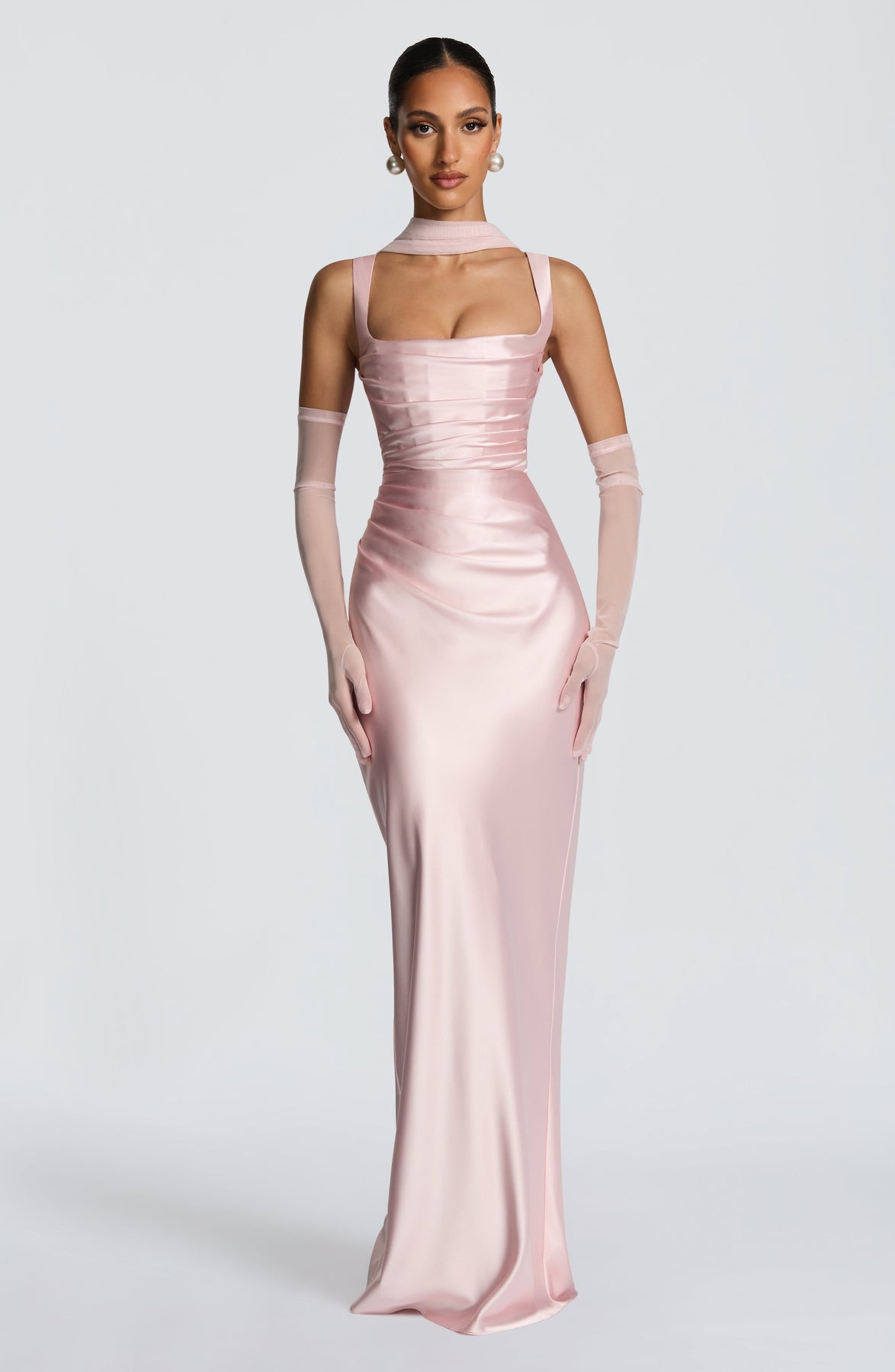 Calanthe Satin Maxi Dress