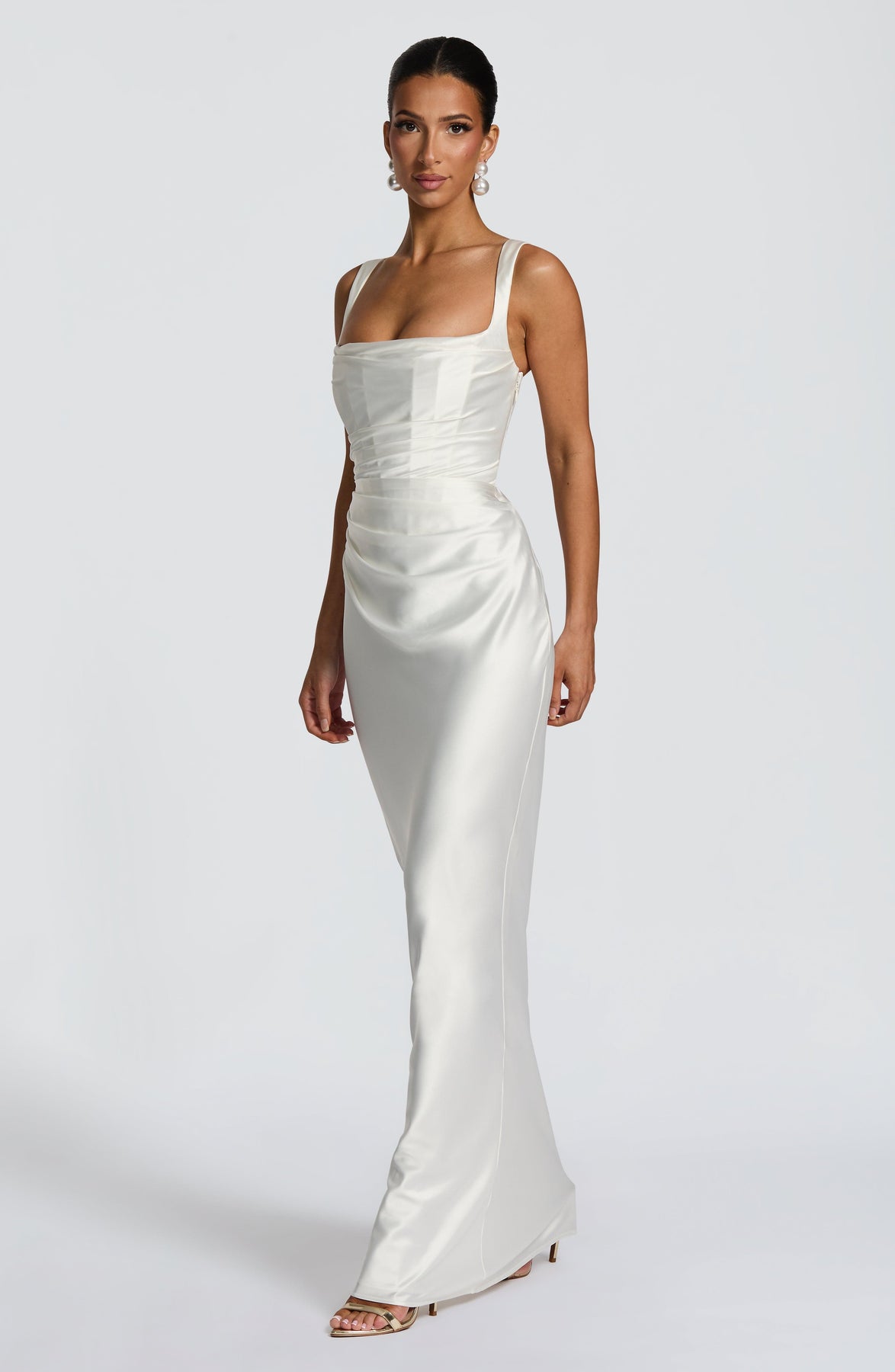 Calanthe Satin Maxi Dress
