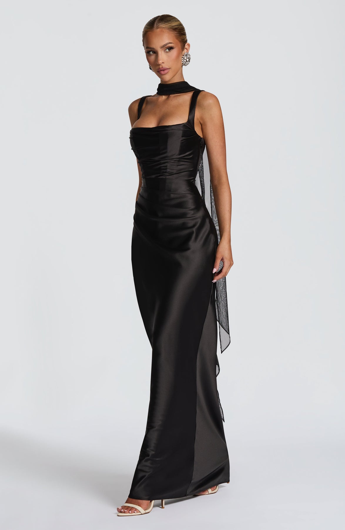 Calanthe Satin Maxi Dress
