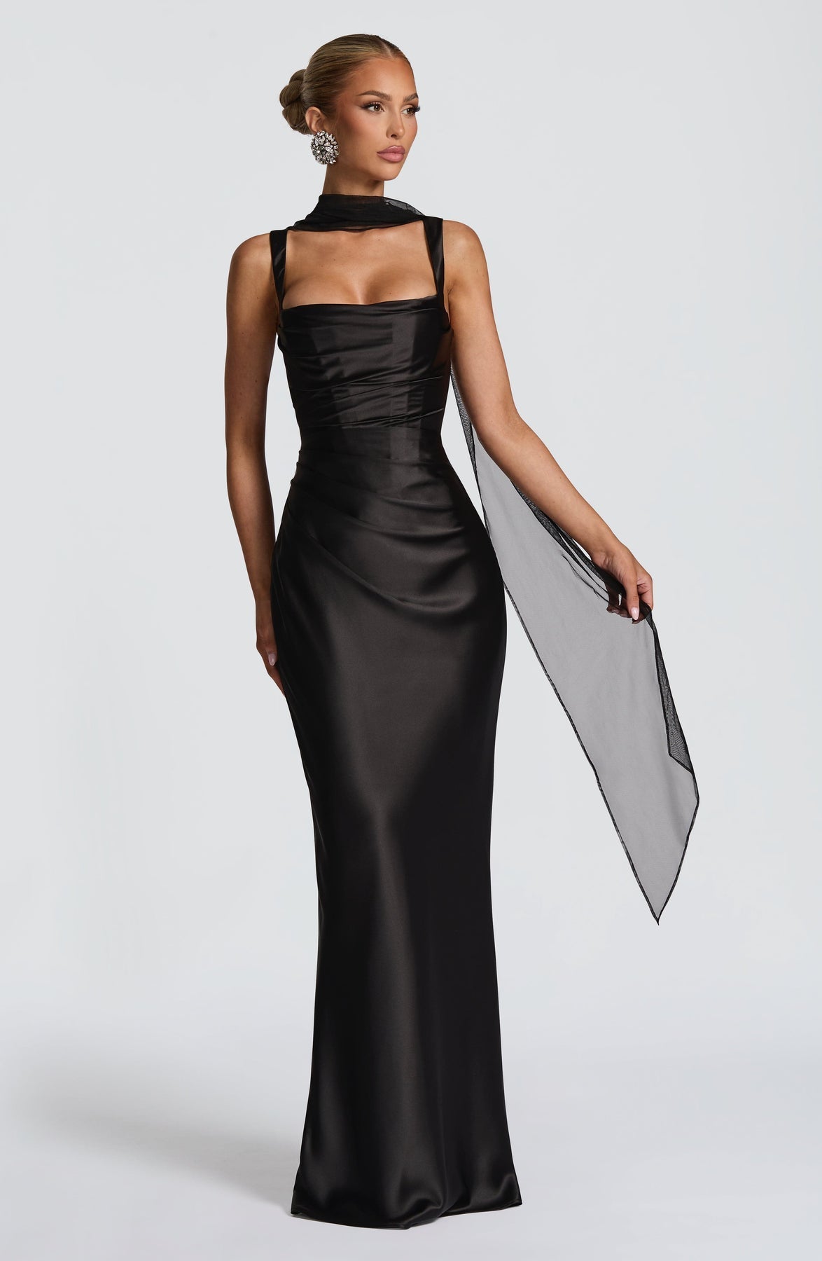 Calanthe Satin Maxi Dress