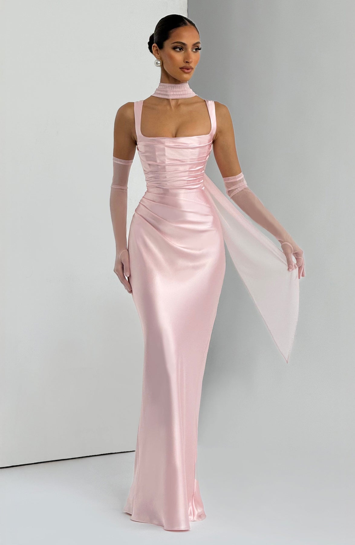 Calanthe Satin Maxi Dress