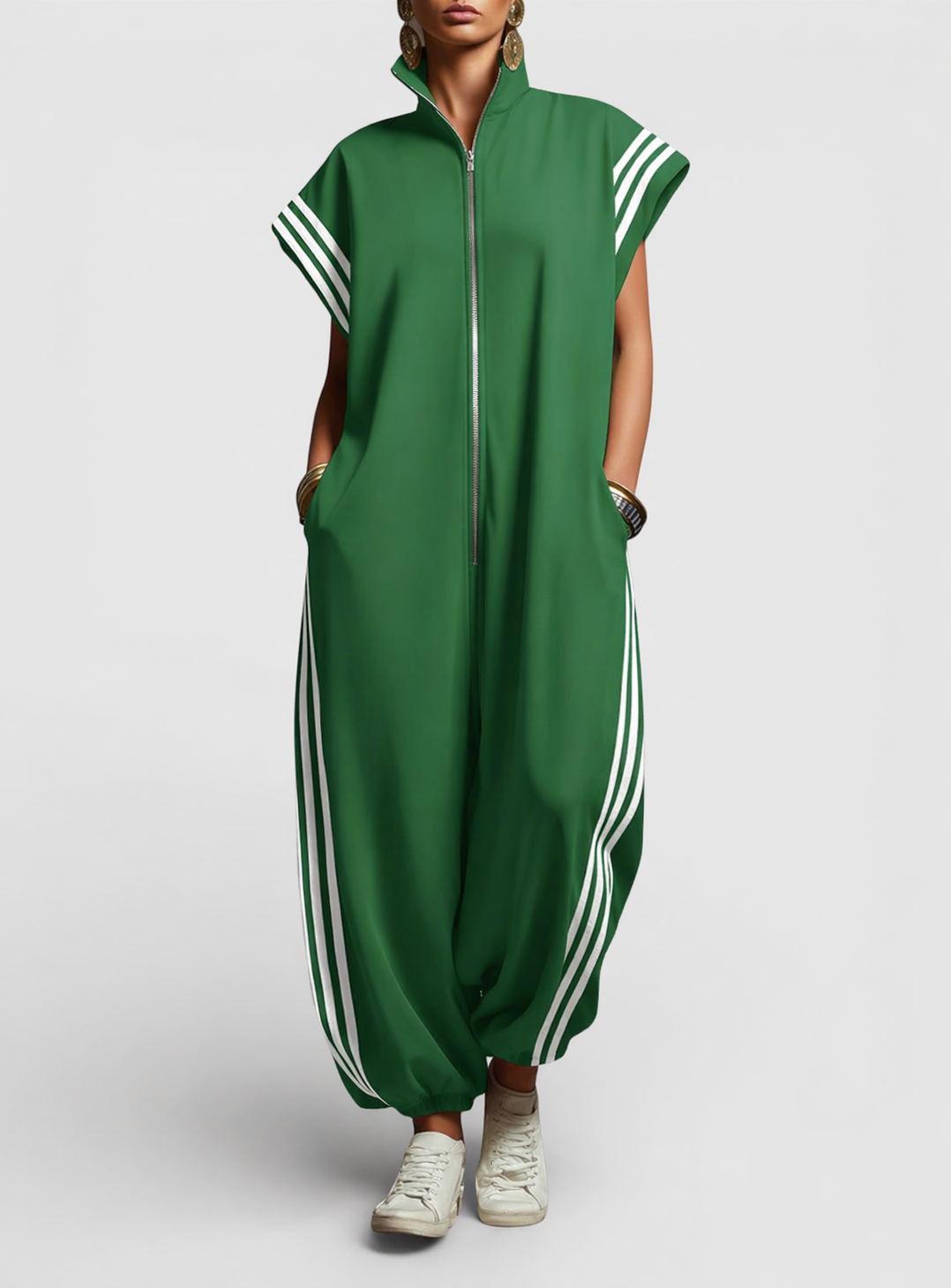 Valentina | Zip Neck Jumpsuit