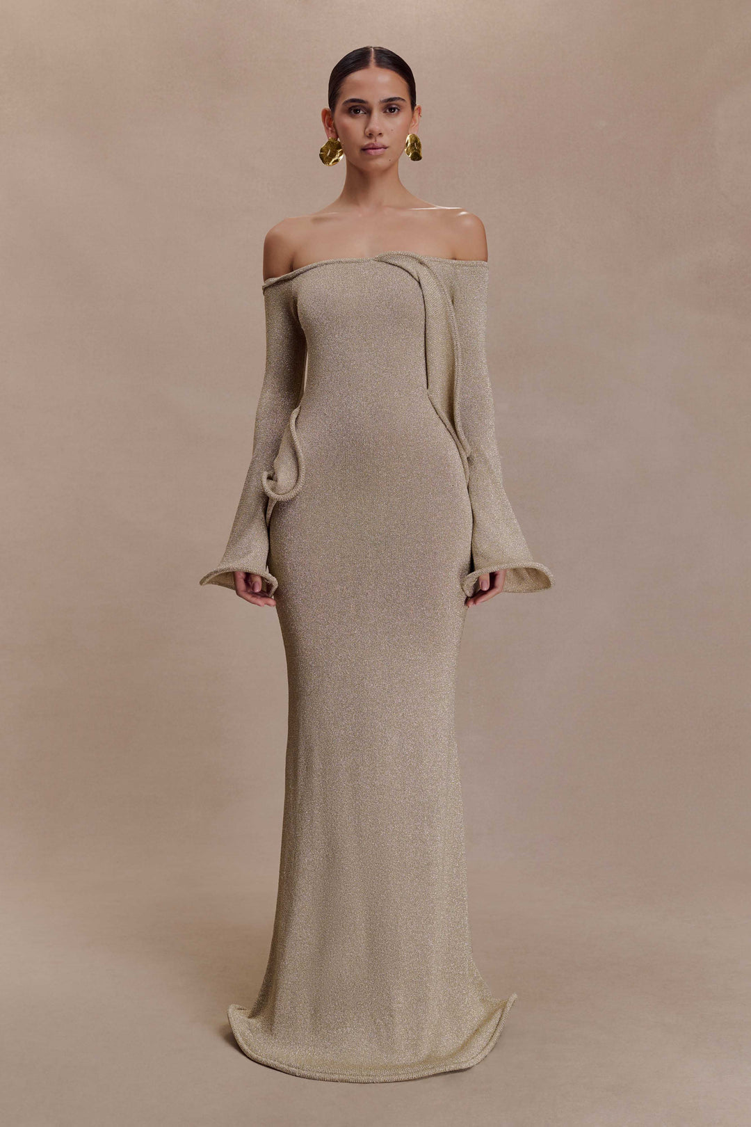 Sandrine Lurex Knit Maxi Dress