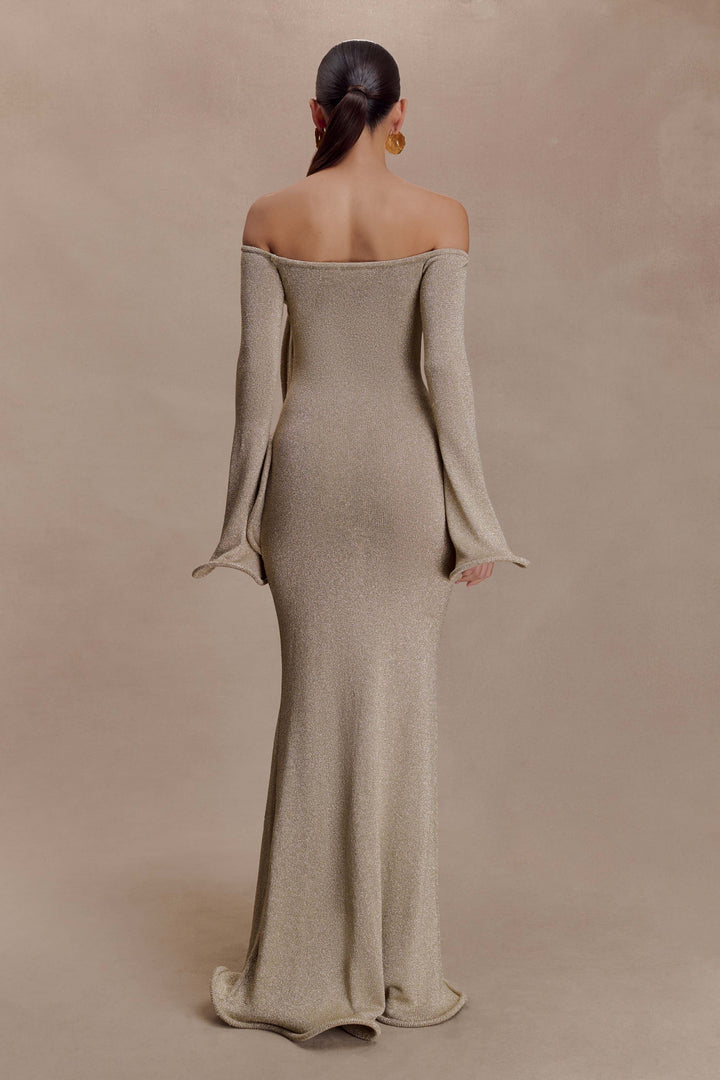 Sandrine Lurex Knit Maxi Dress