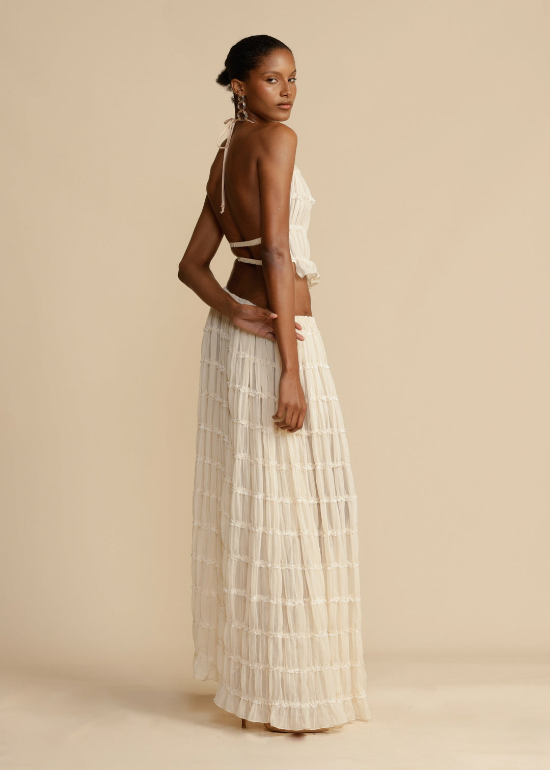 Delina Ruffle Two-Piece Set