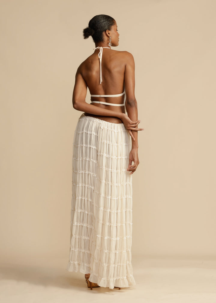 Delina Ruffle Two-Piece Set