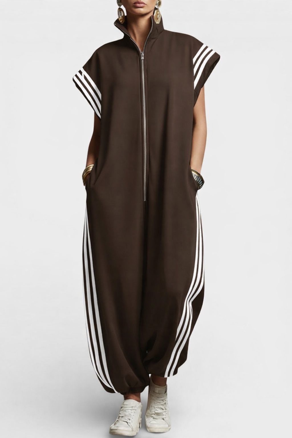 Valentina | Zip Neck Jumpsuit