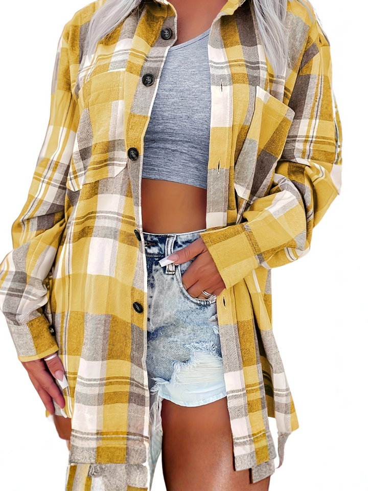 Sunfield Bloom | Women's Long-Sleeve Summer Shirt