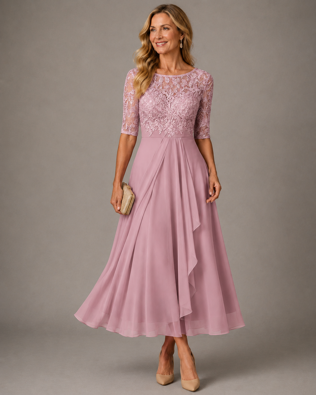 ROSE – THE LACE MIDI DRESS THAT FLATTERS YOUR SILHOUETTE
