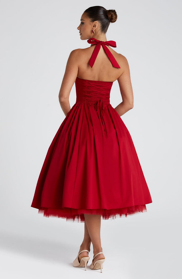 Alba Elegant Midi Dress