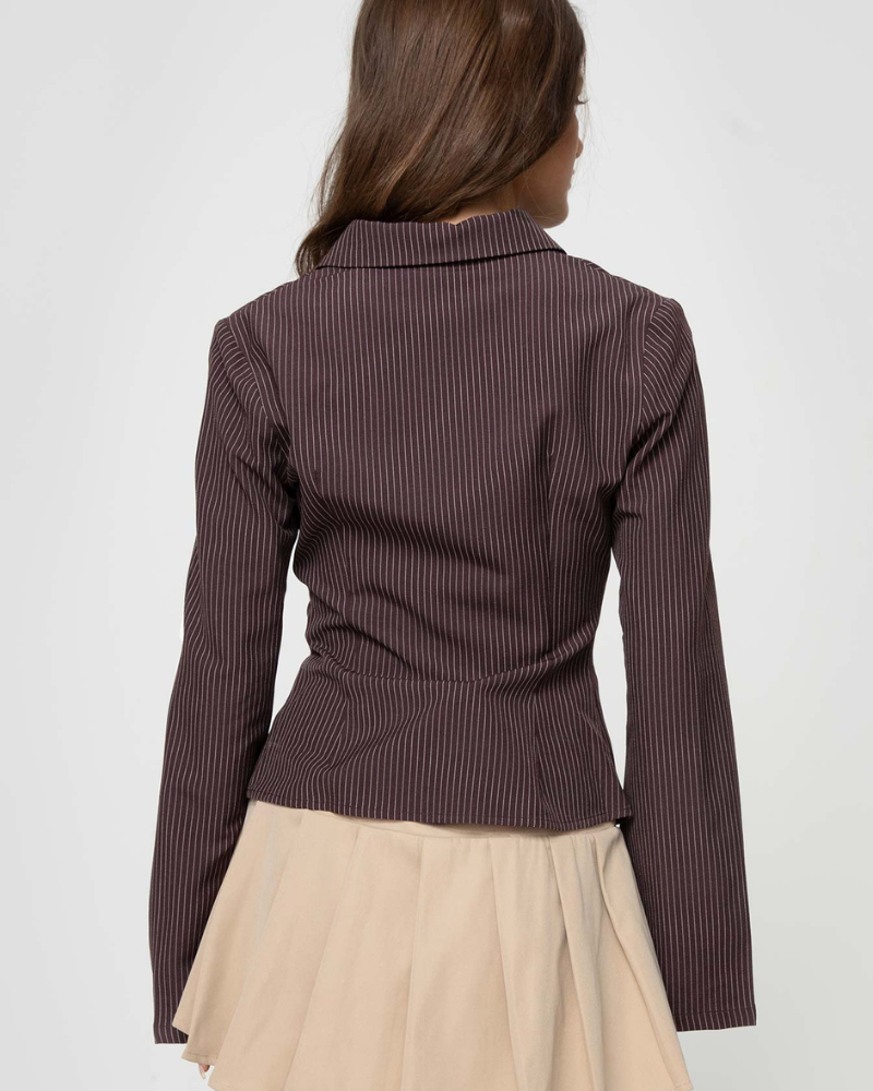 Klara Elegant Striped Blouse