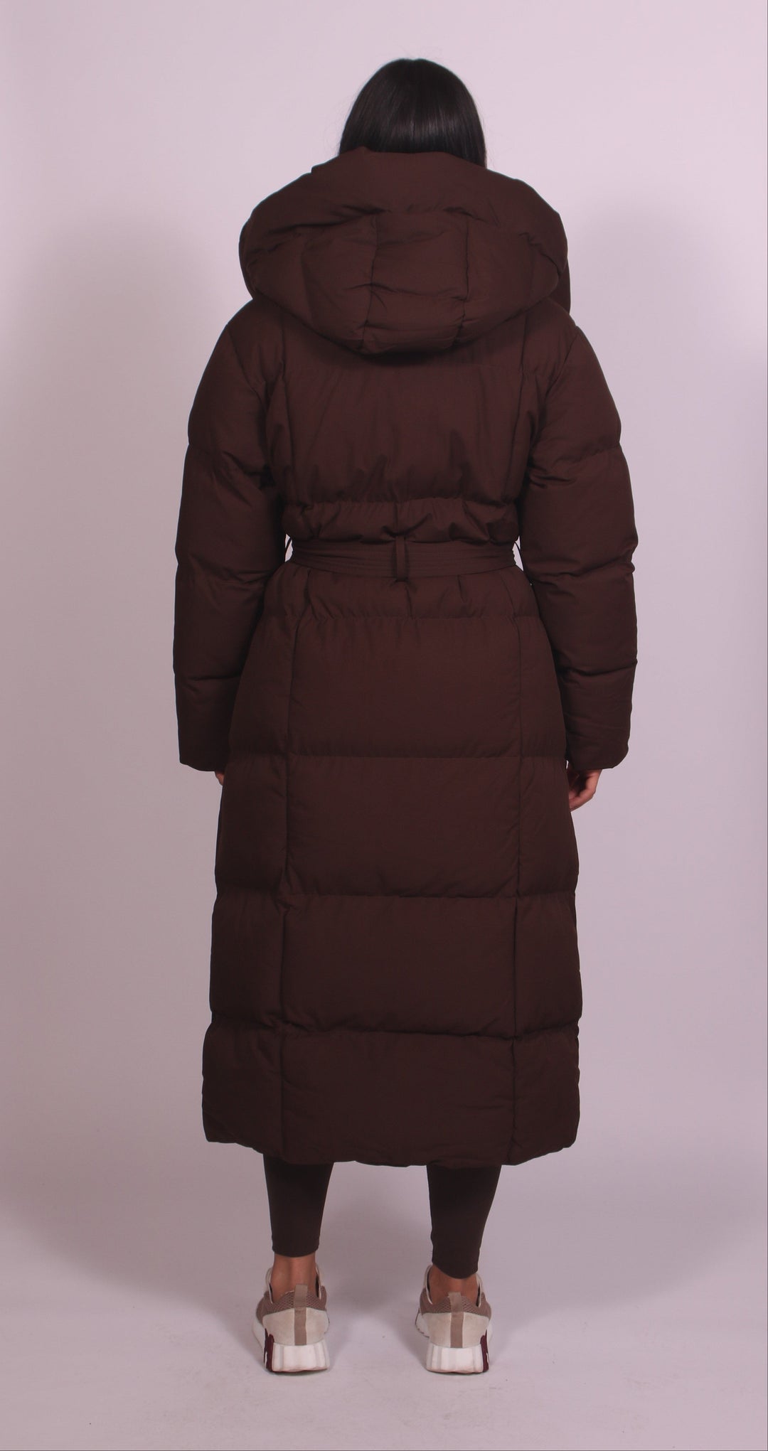 Hooded Puffer Longline Coat
