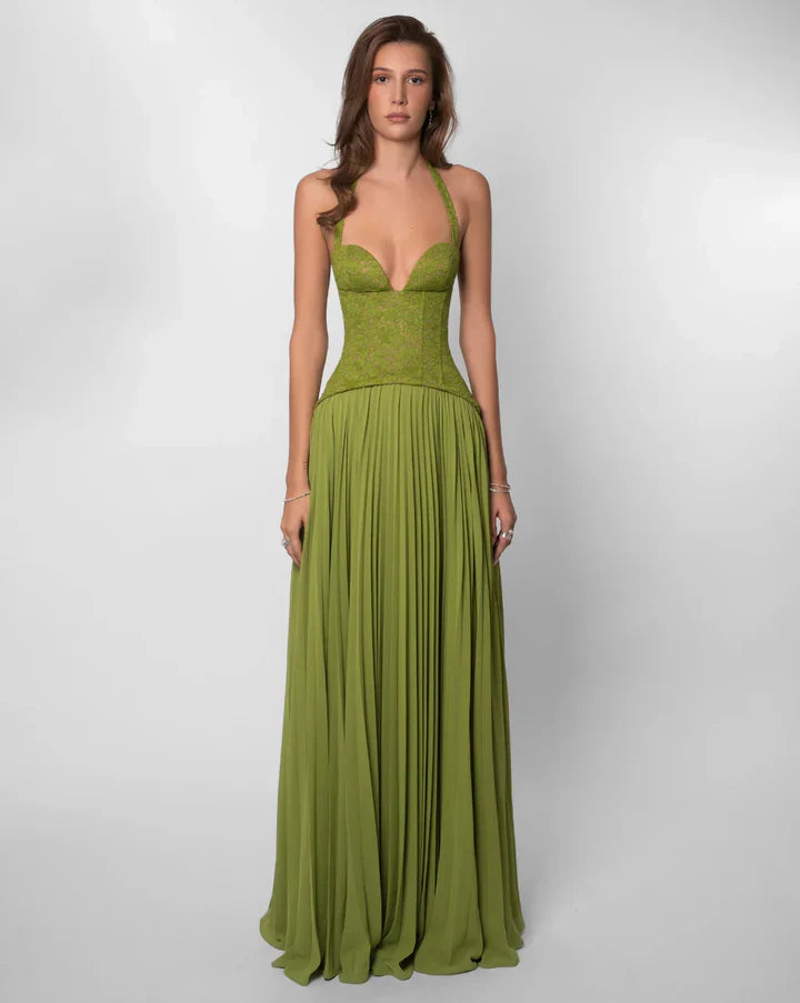 Élise Nocturne Backless Maxi Dress