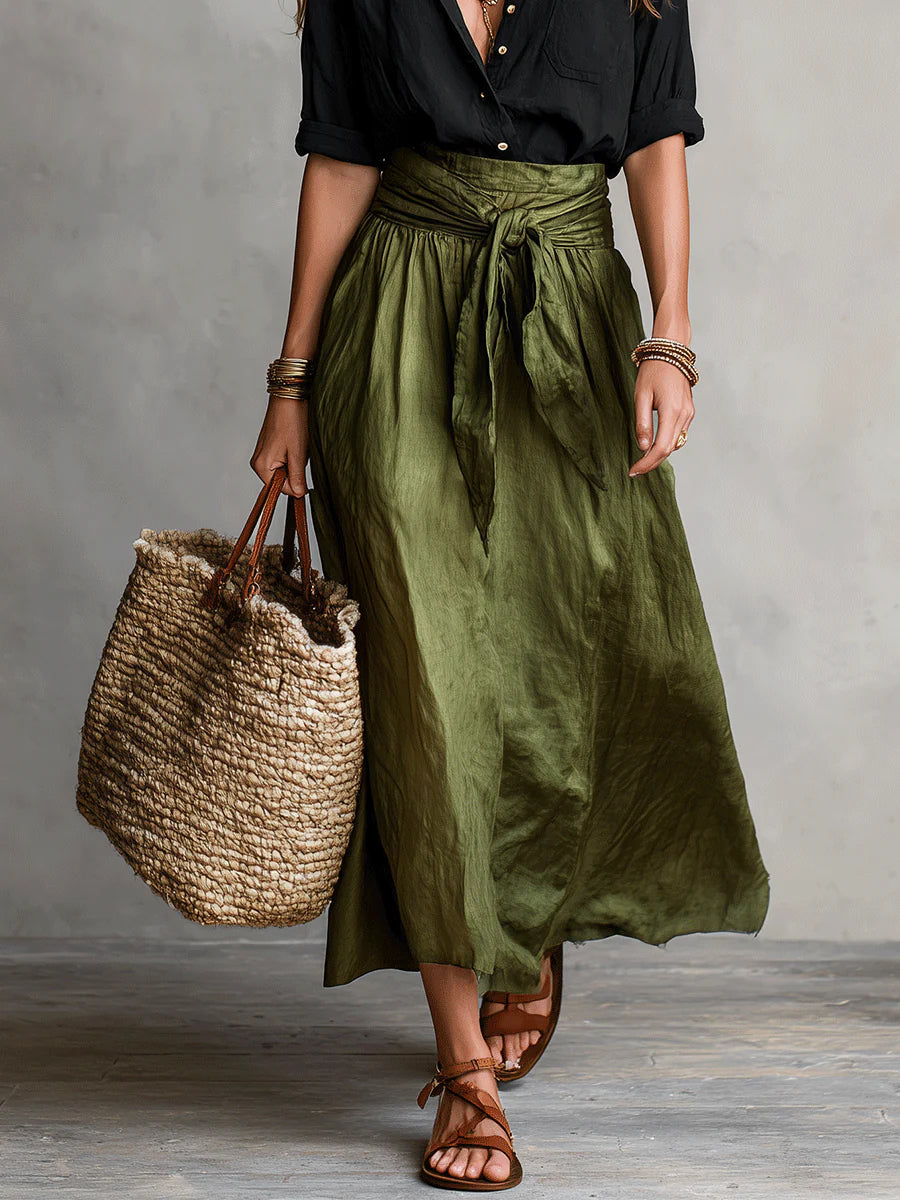 Vera™ | Elegant Blouse & Midi Skirt Set