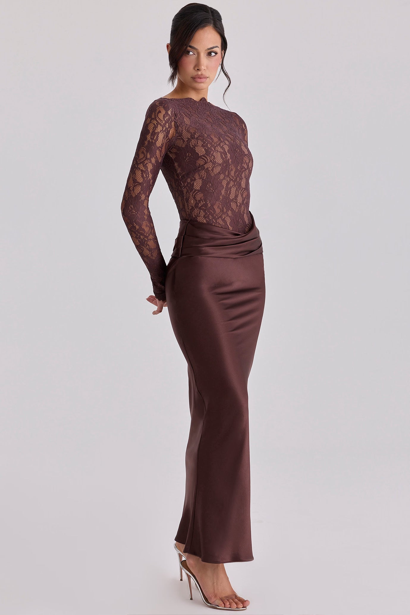 Yasmeen Brown Dress