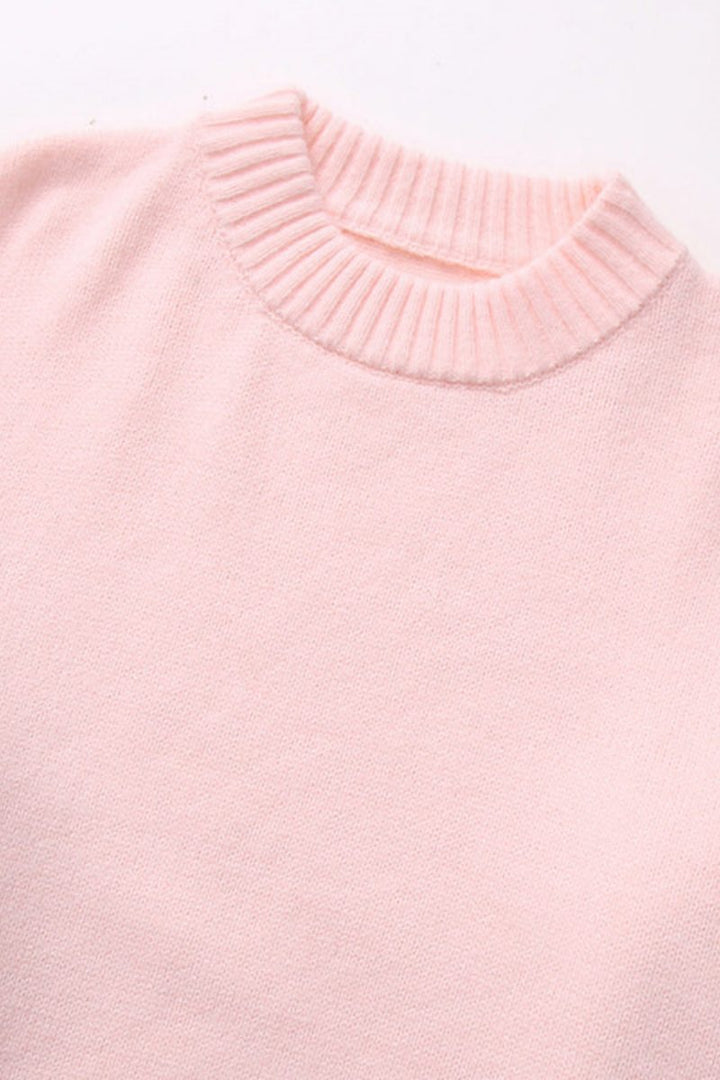 Aurrelia | Pink Casual Loose Sweater