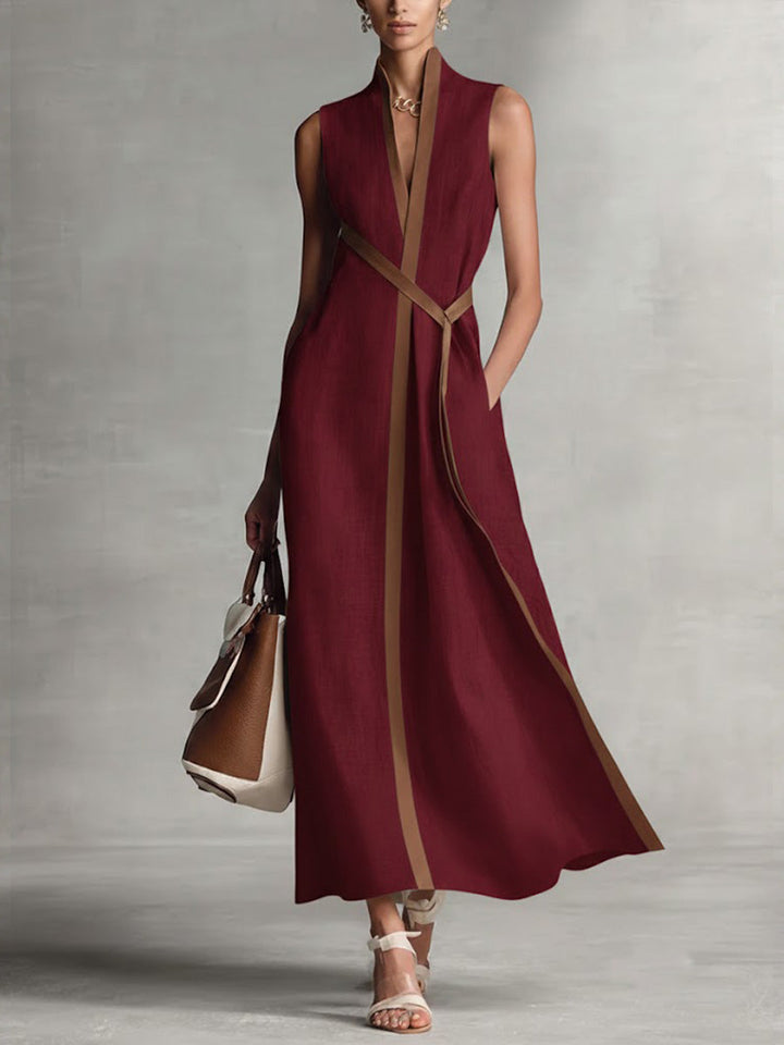 Bella™ | Elegant Linen Blend Maxi Dress