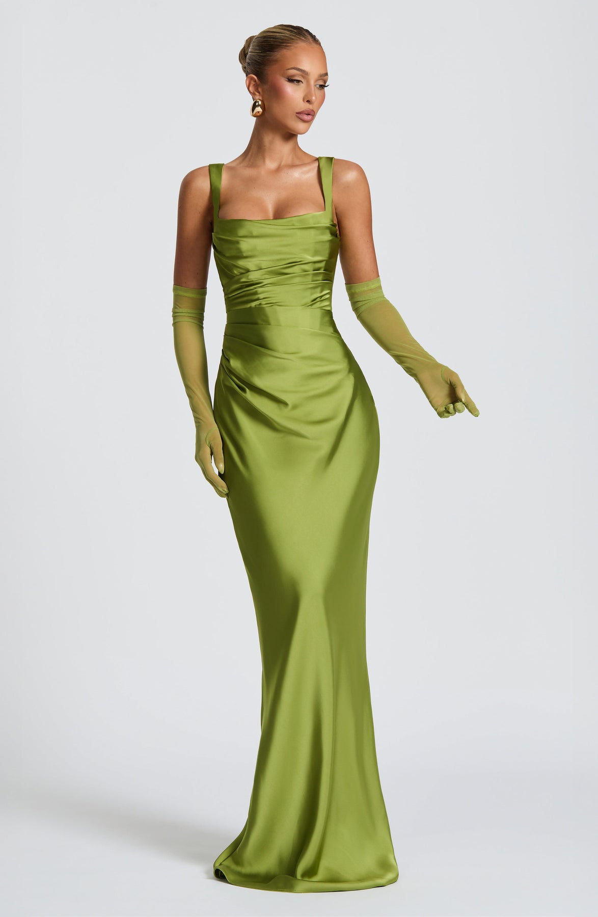 Calanthe Satin Maxi Dress