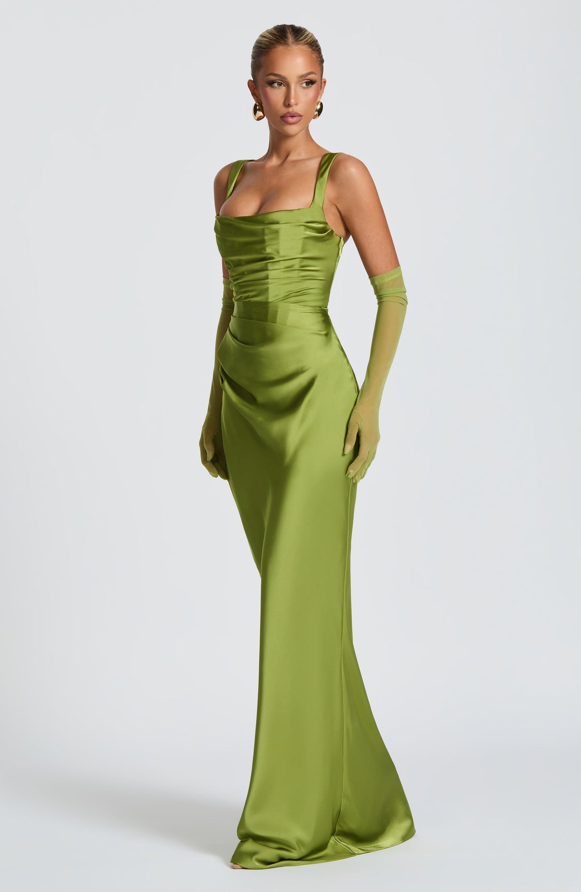 Calanthe Satin Maxi Dress