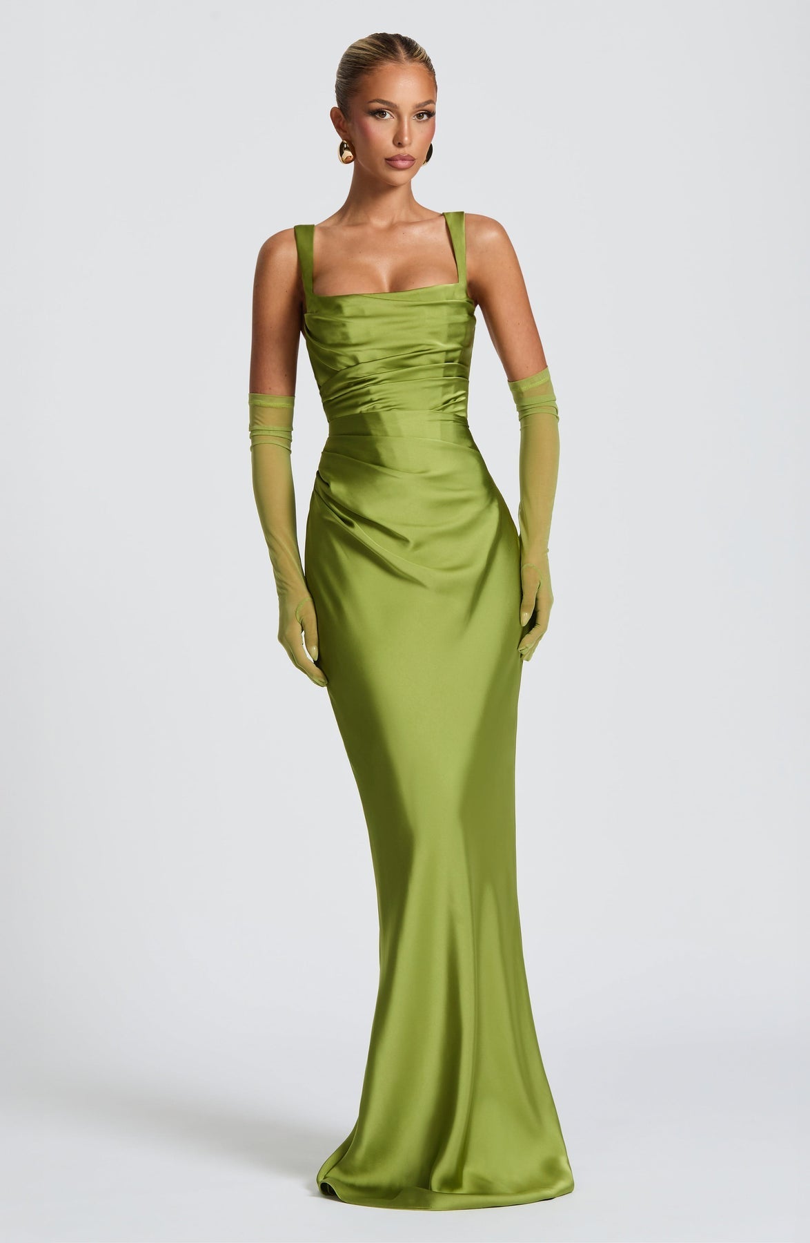 Calanthe Satin Maxi Dress