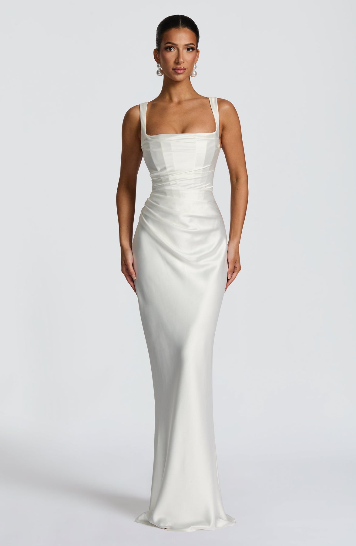Calanthe Satin Maxi Dress