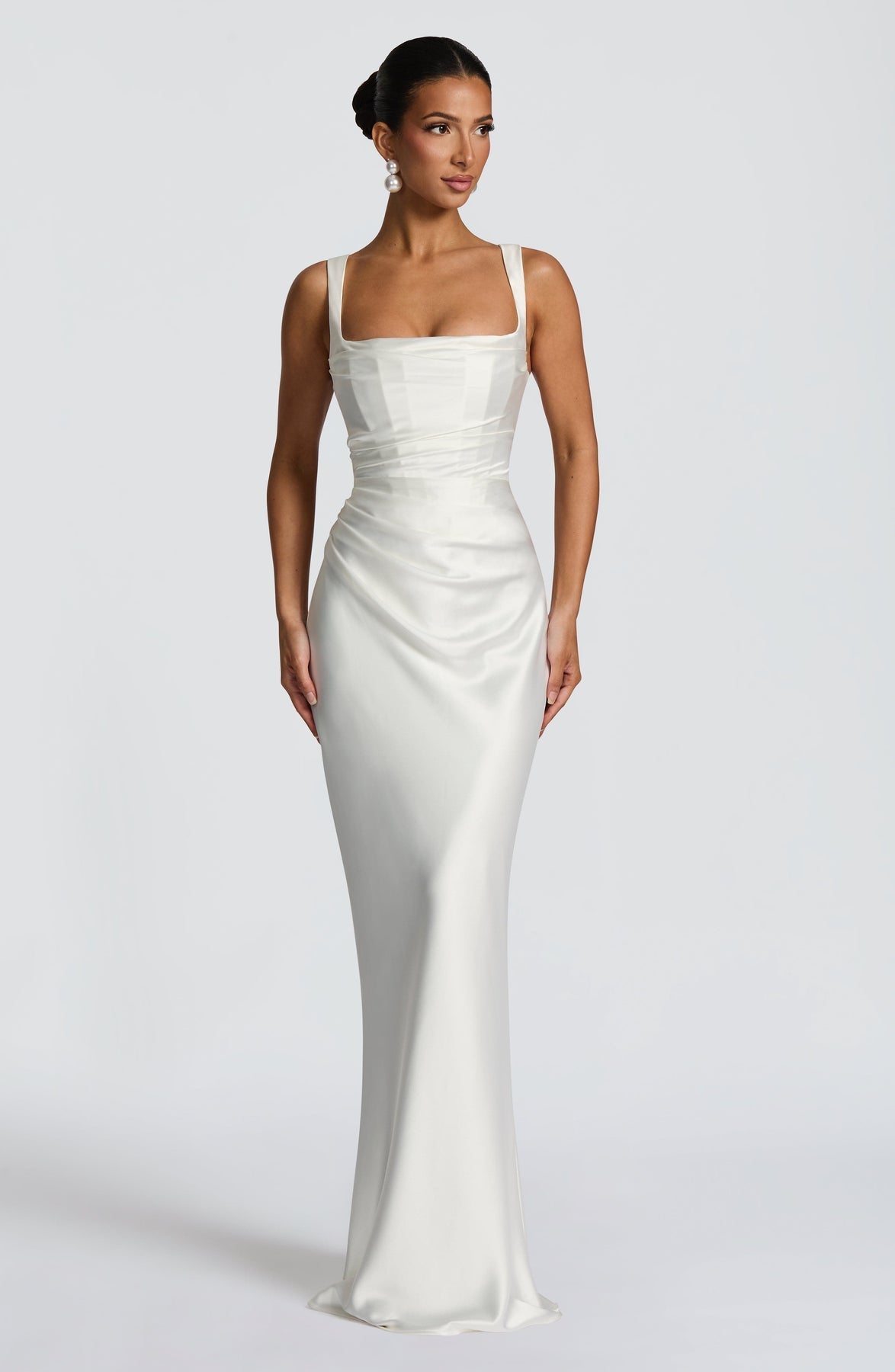 Calanthe Satin Maxi Dress