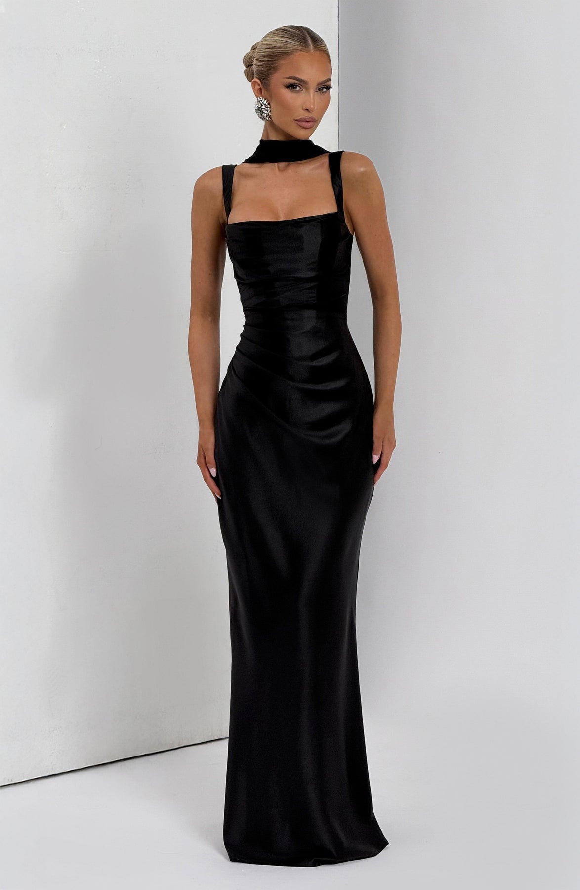 Calanthe Satin Maxi Dress