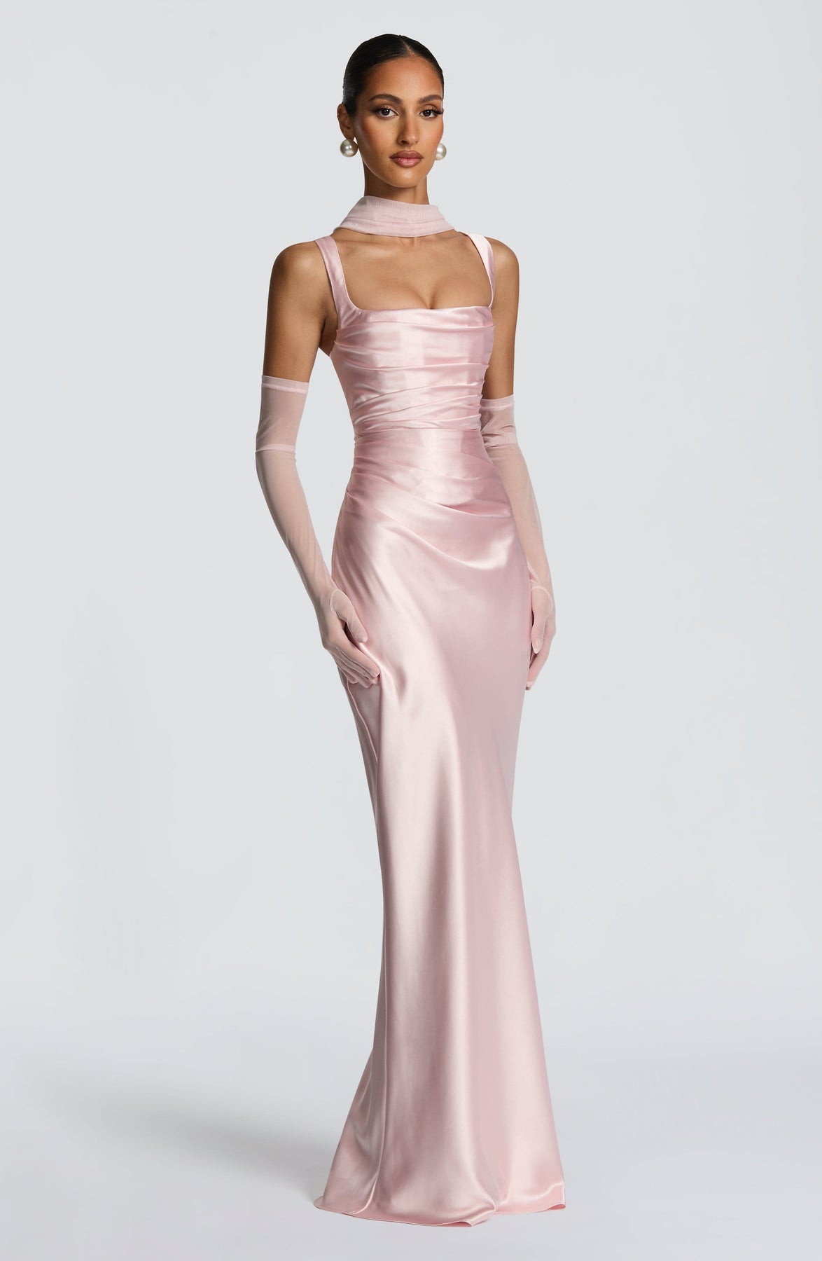 Calanthe Satin Maxi Dress