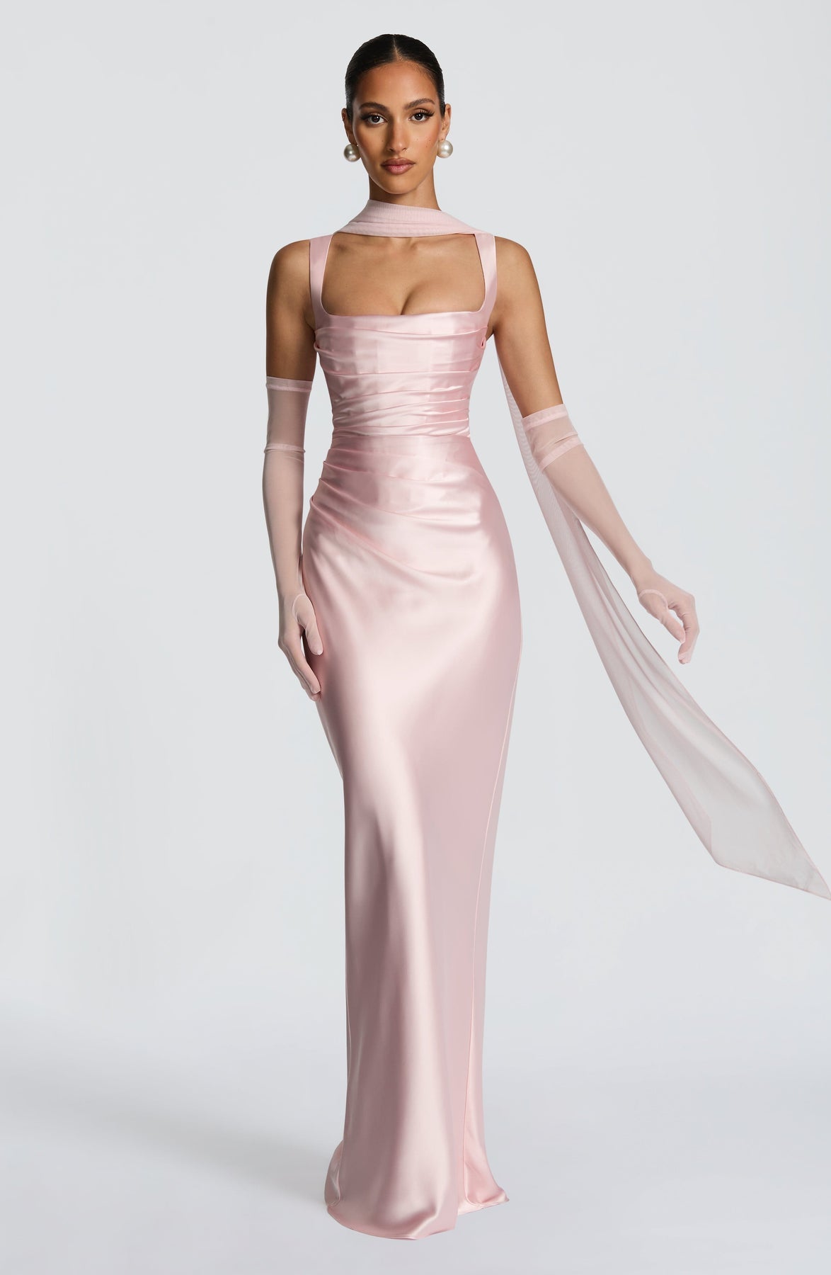 Calanthe Satin Maxi Dress